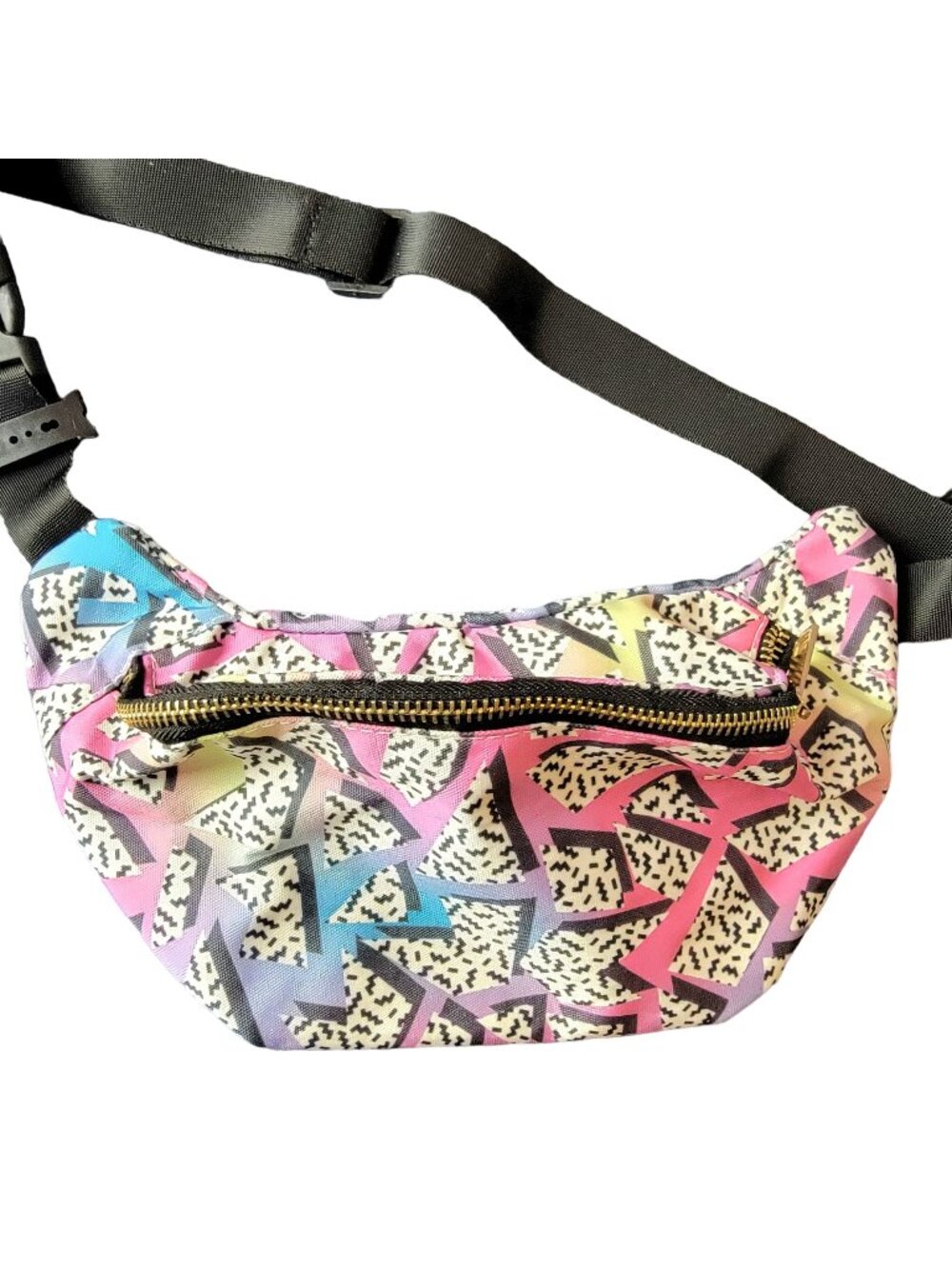 Retro 90s Belt Bag Travel Purse Handbag Women Silver New Adjustable Pink Blue